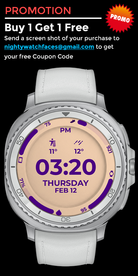 Night Core 02 Digital Watch screenshot