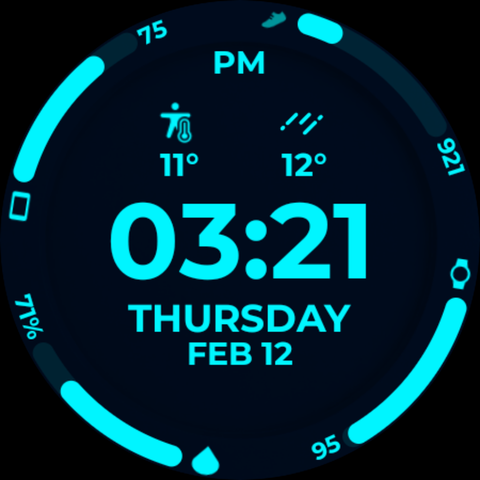 Night Core 02 Digital Watch screenshot