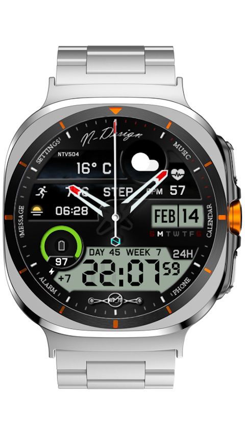 Ntv504 – N Design watch face screenshot