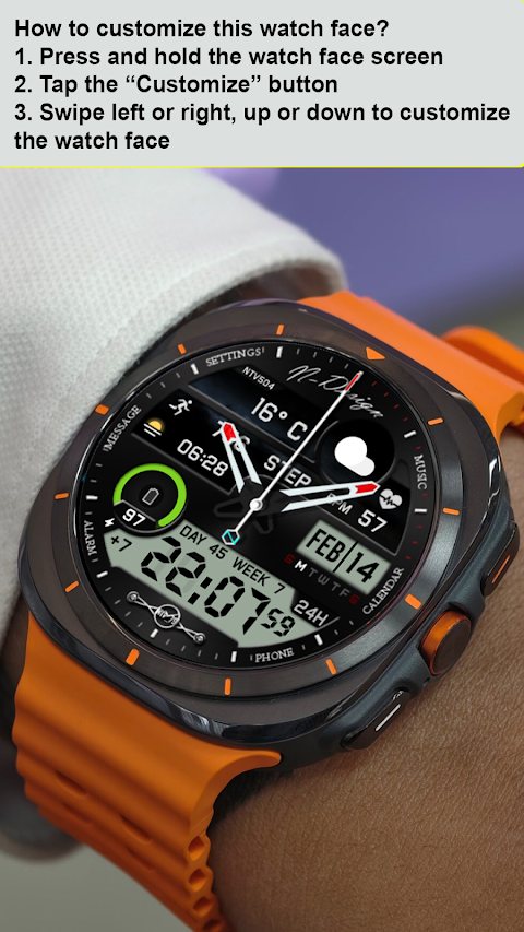 Ntv504 – N Design watch face screenshot