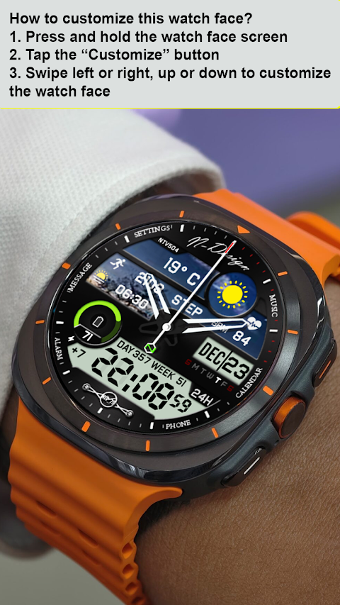 Ntv504 – N Design watch face screenshot