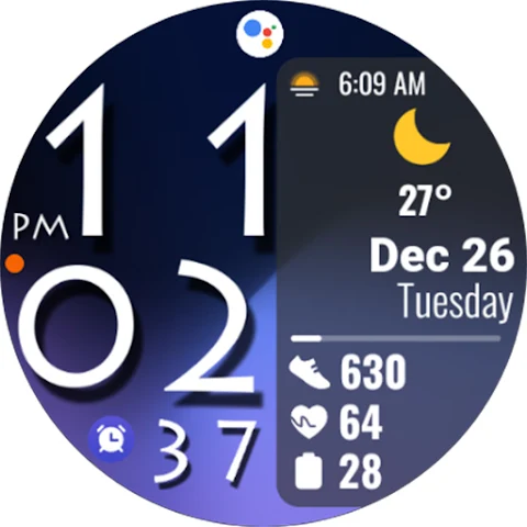 Digital Color WearOS NTV572 screenshot
