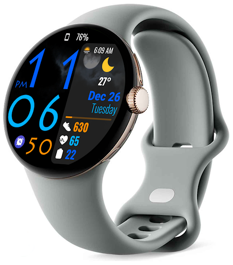 Digital Color WearOS NTV572 screenshot