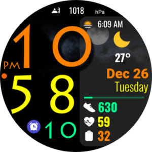 Digital Color WearOS NTV572
