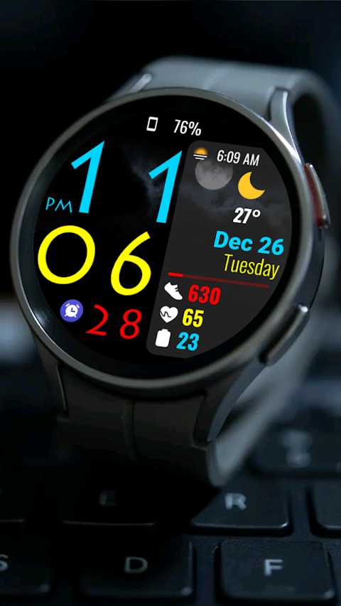 Digital Color WearOS NTV572 screenshot