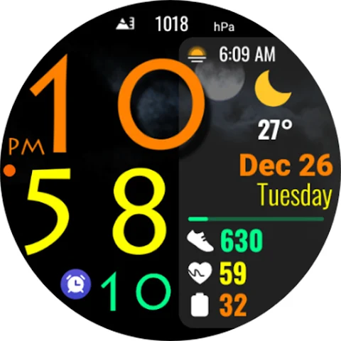 Digital Color WearOS NTV572 screenshot