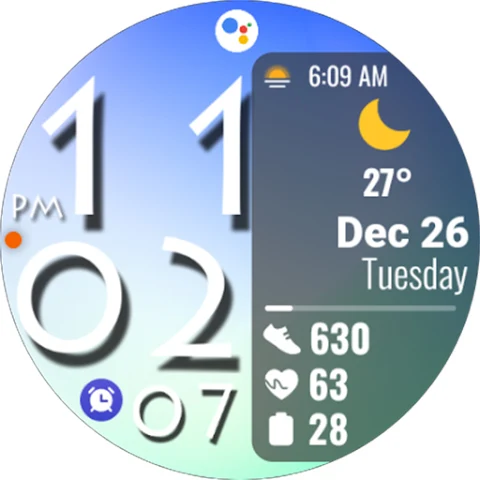 Digital Color WearOS NTV572 screenshot