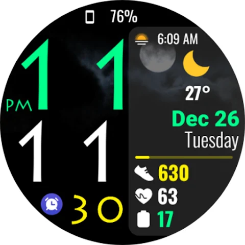 Digital Color WearOS NTV572 screenshot