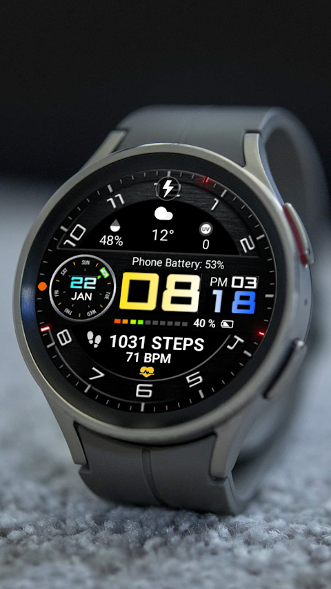 Color Digital WearOS NTV68 screenshot