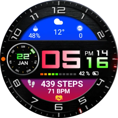 Color Digital WearOS NTV68 screenshot