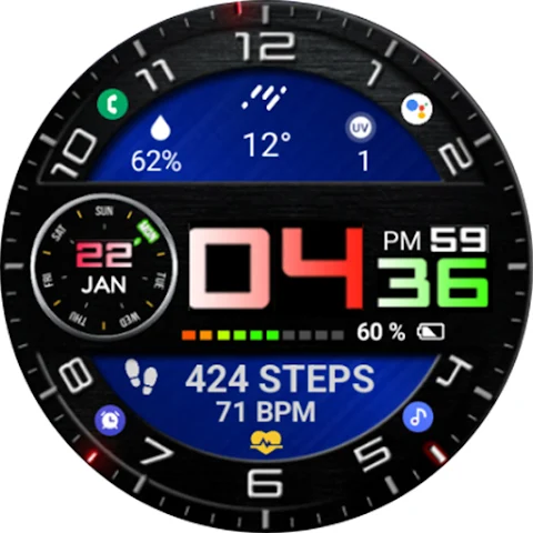 Color Digital WearOS NTV68 screenshot
