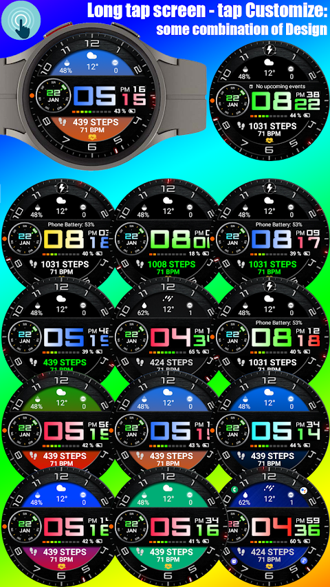 Color Digital WearOS NTV68 screenshot