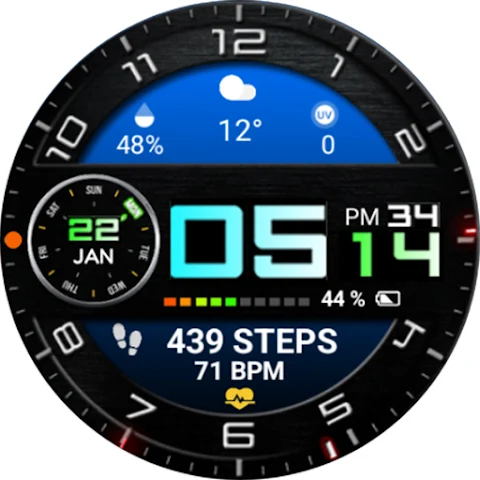 Color Digital WearOS NTV68 screenshot