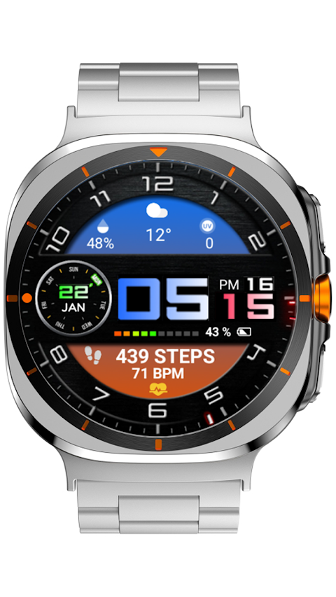 Color Digital WearOS NTV68 screenshot