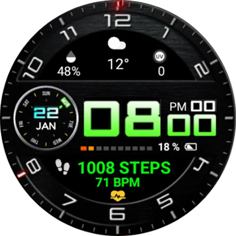 Color Digital WearOS NTV68 screenshot