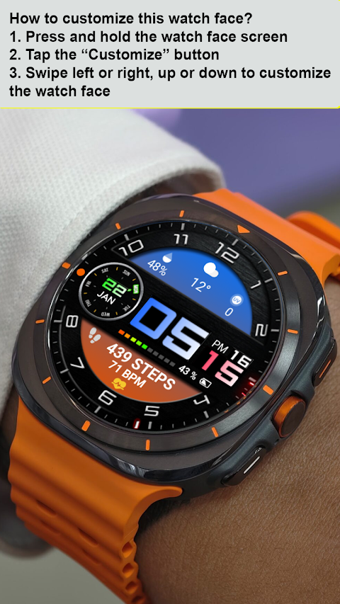 Color Digital WearOS NTV68 screenshot