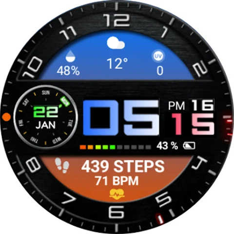 Color Digital WearOS NTV68 screenshot