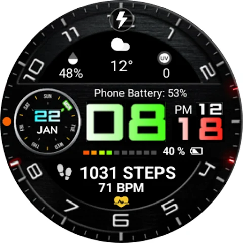 Color Digital WearOS NTV68 screenshot