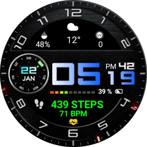 Color Digital WearOS NTV68 screenshot