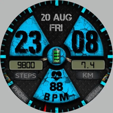 WIN Nuclear PRO Watch face screenshot