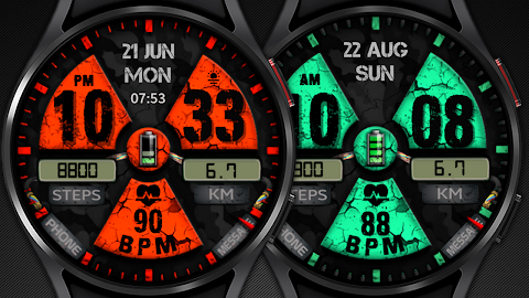 WIN Nuclear PRO Watch face screenshot