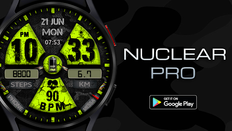 WIN Nuclear PRO Watch face screenshot