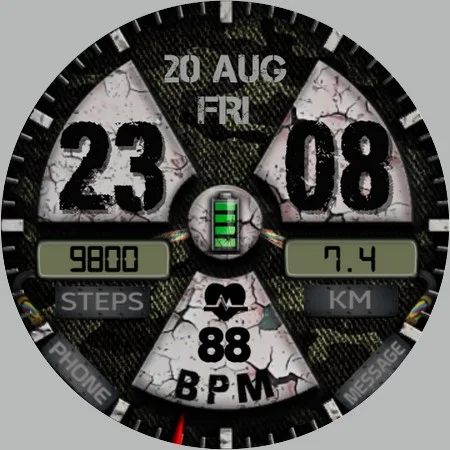 WIN Nuclear PRO Watch face screenshot