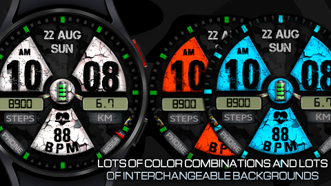 WIN Nuclear PRO Watch face screenshot
