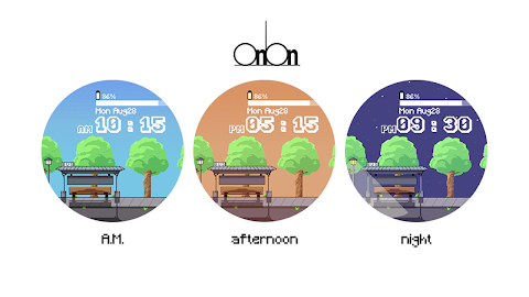 OniOn watchface 005 Pixel screenshot