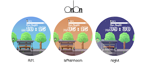 OniOn watchface 005 Pixel screenshot