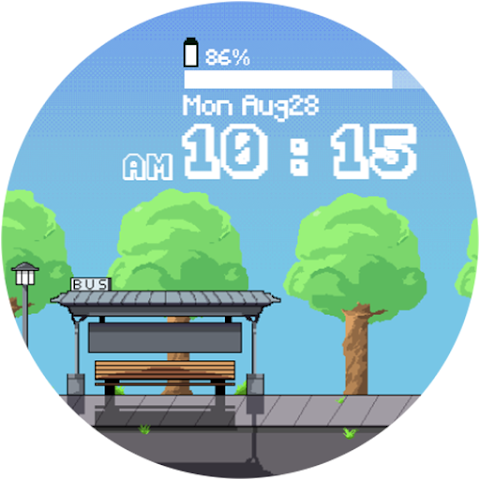 OniOn watchface 005 Pixel screenshot