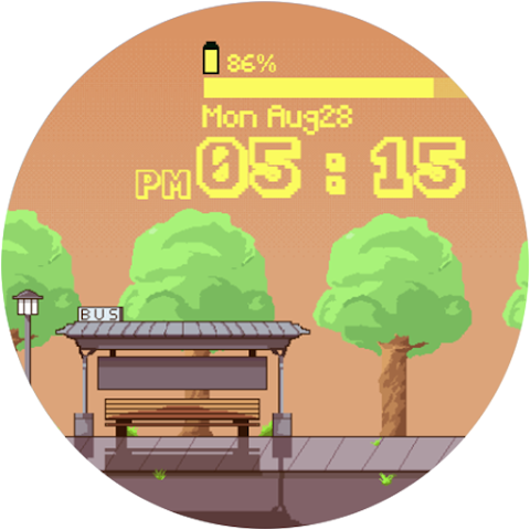 OniOn watchface 005 Pixel screenshot