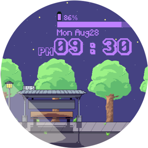 OniOn watchface 005 Pixel screenshot