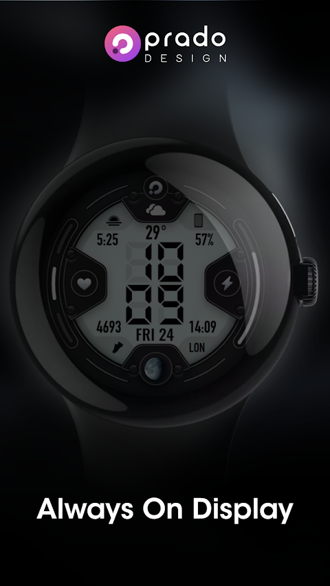 P001 Digital Watch Face screenshot