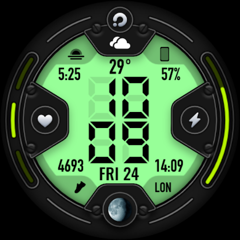 P001 Digital Watch Face screenshot