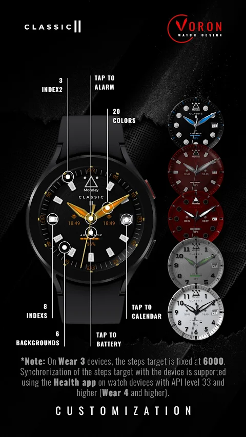 Voron CLASSIC II Watch Face screenshot