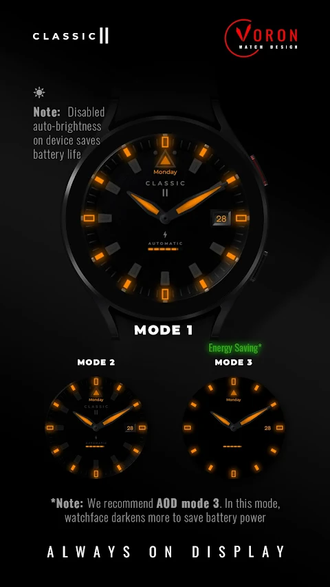 Voron CLASSIC II Watch Face screenshot