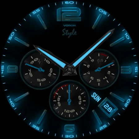 Voron STYLE Analog Watch Face screenshot