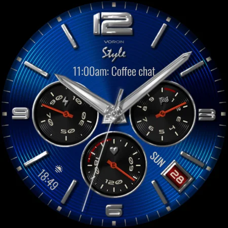 Voron STYLE Analog Watch Face screenshot