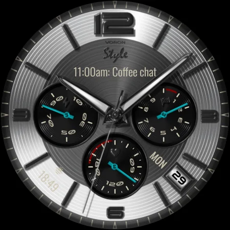 Voron STYLE Analog Watch Face screenshot