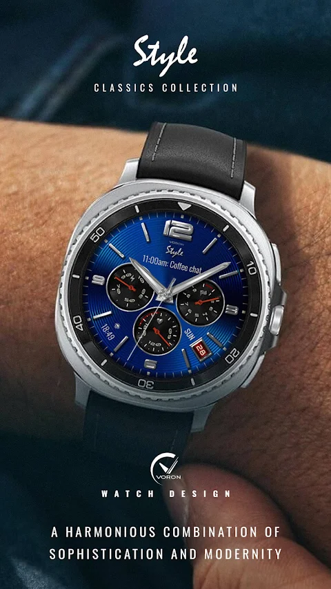 Voron STYLE Analog Watch Face screenshot