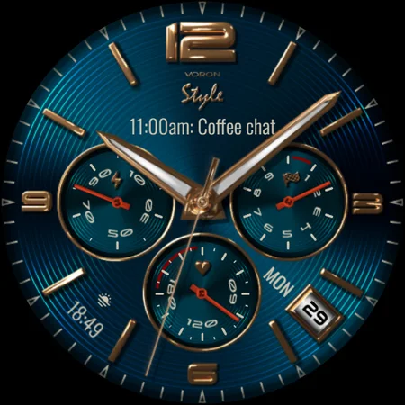 Voron STYLE Analog Watch Face screenshot