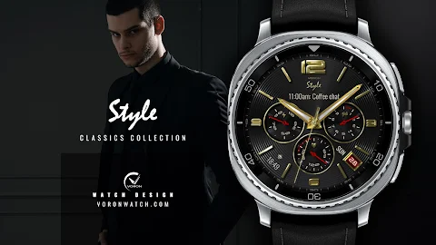Voron STYLE Analog Watch Face screenshot
