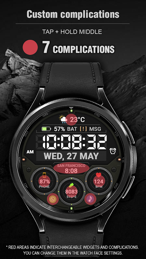 WFP 354 Tactical Watch face screenshot