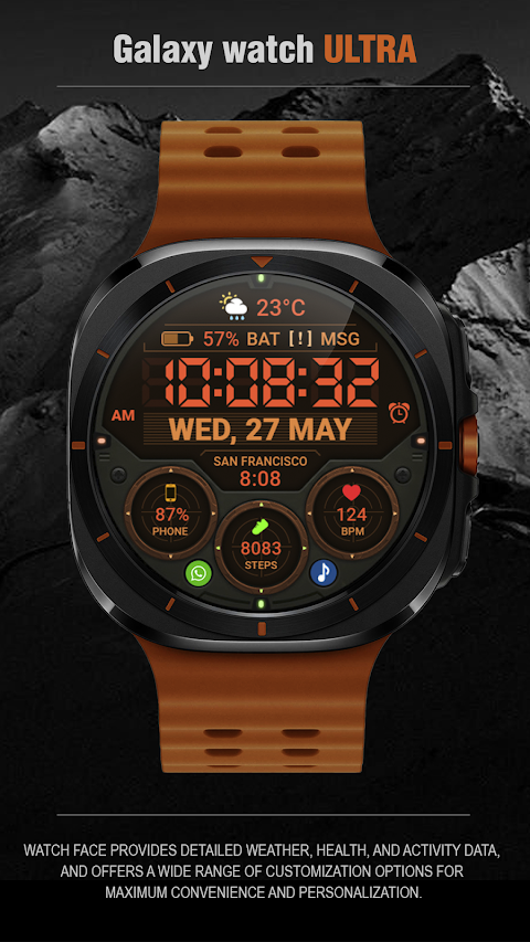 WFP 354 Tactical Watch face screenshot
