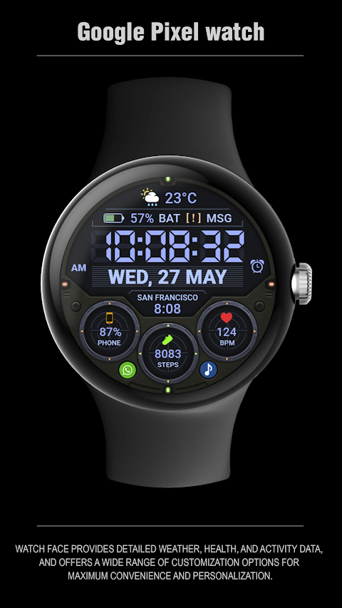 WFP 354 Tactical Watch face screenshot