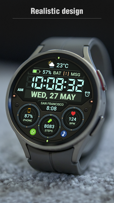 WFP 354 Tactical Watch face screenshot