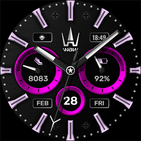 WAW001 Hybrid Watch Face screenshot
