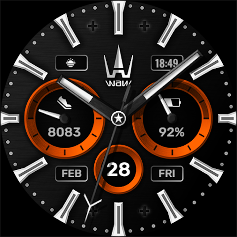 WAW001 Hybrid Watch Face screenshot