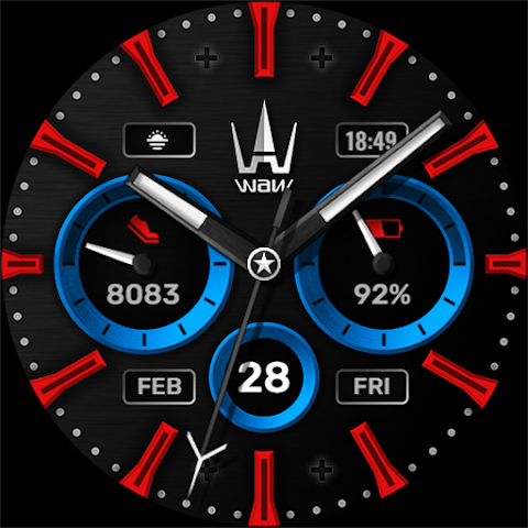 WAW001 Hybrid Watch Face screenshot